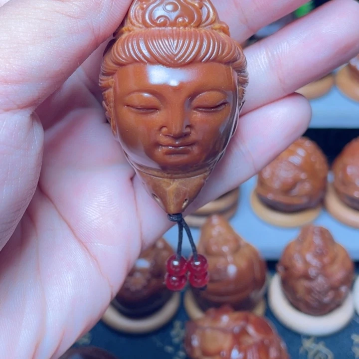 把件橄榄核观音单子