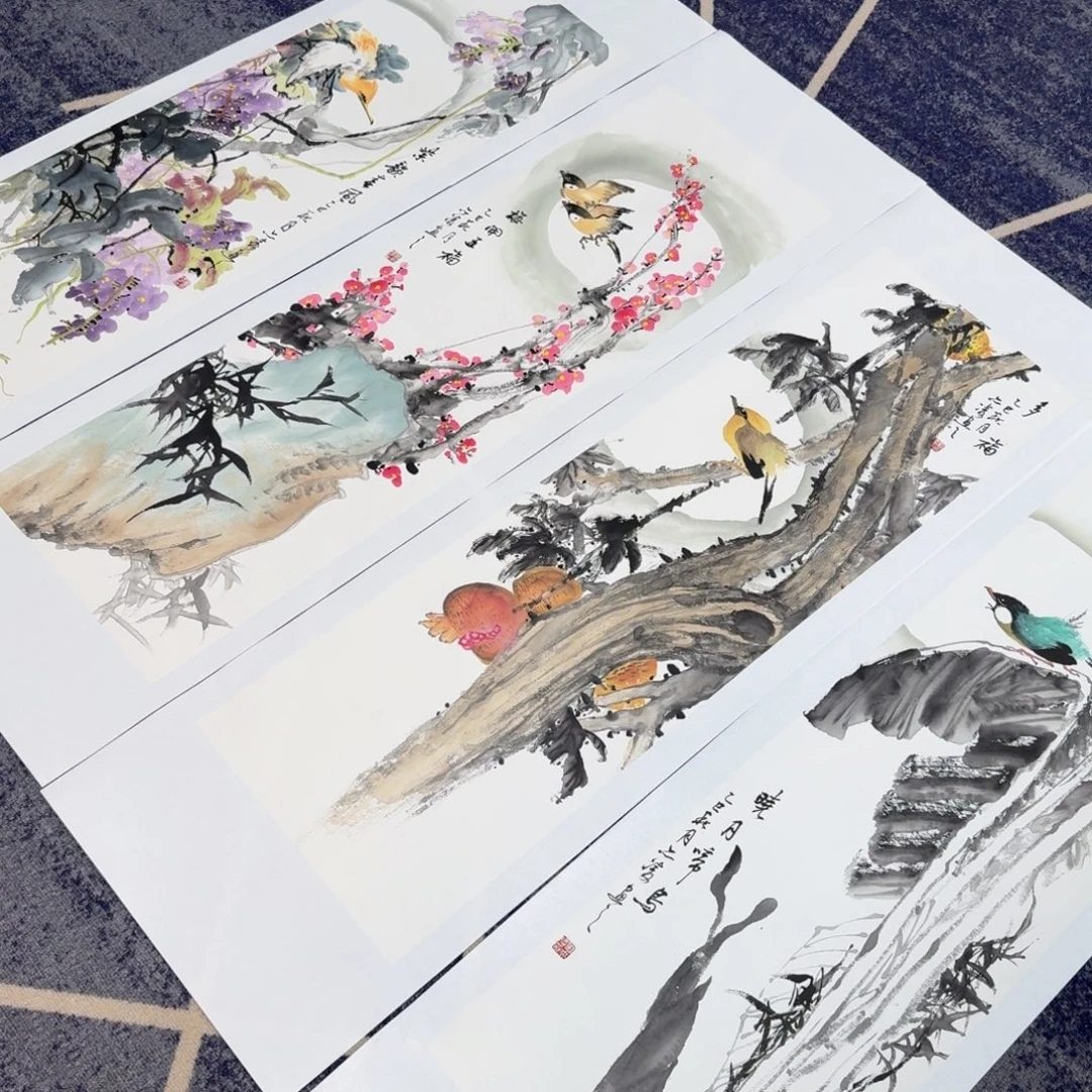 国画国画作品山水花鸟纯手绘