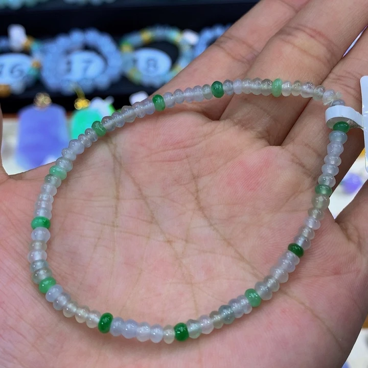 翡翠未镶嵌手链翡翠4+