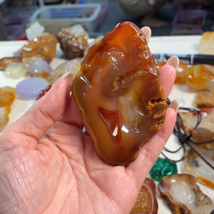 玛瑙/玉髓未镶嵌吊坠(不含链)