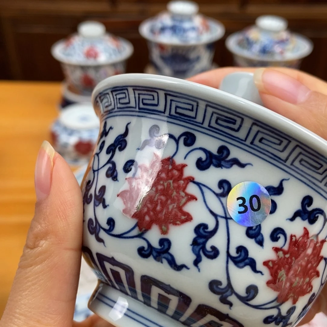 手绘现代茶具非古董