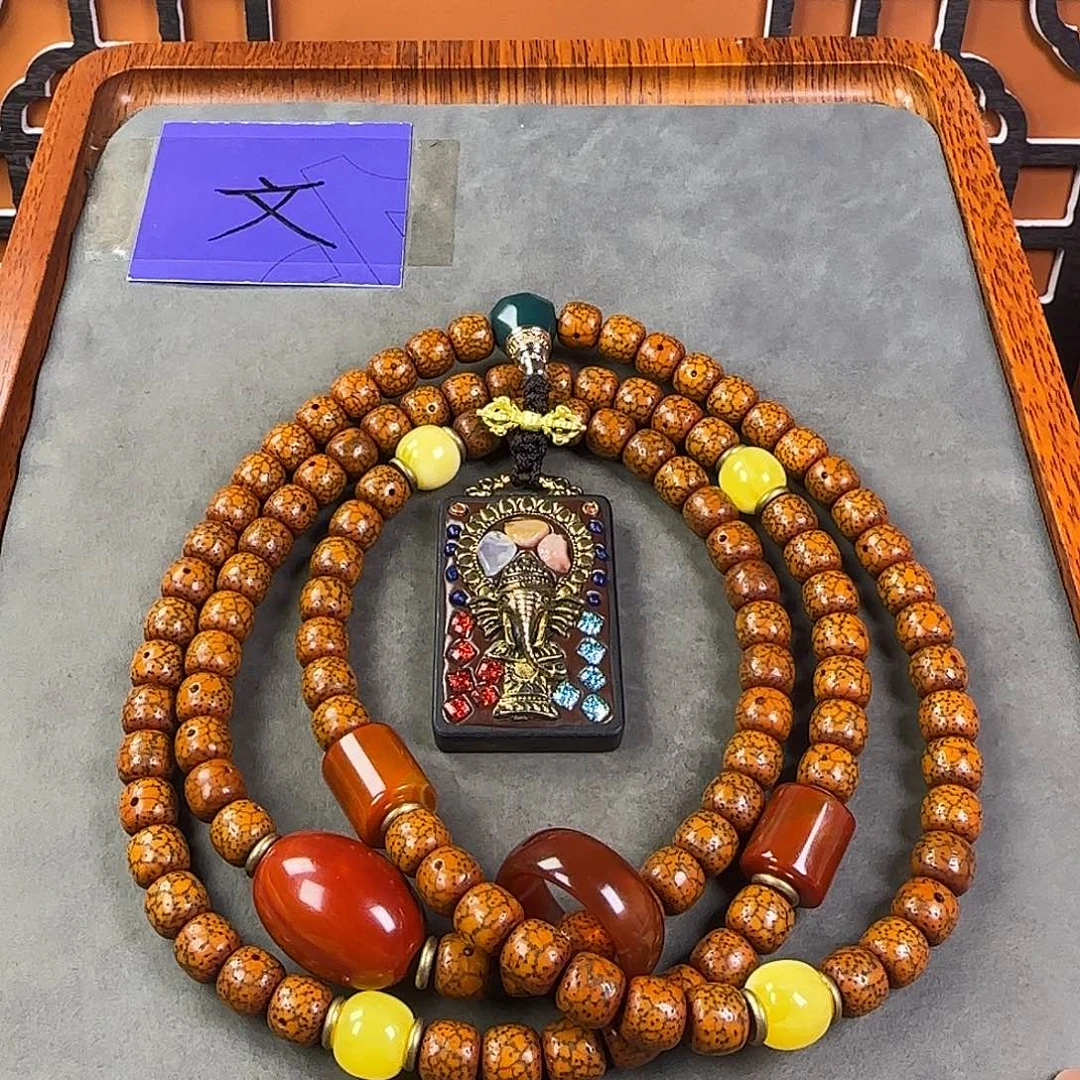 吊坠星月菩提脖挂