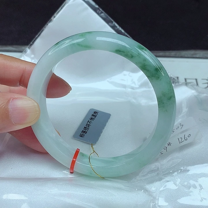 翡翠未镶嵌手镯59圈4503