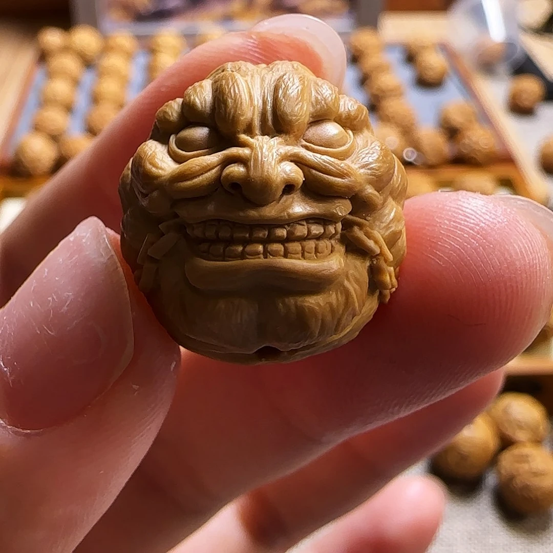 猴头核桃吊坠铁链怒僧尺寸备注