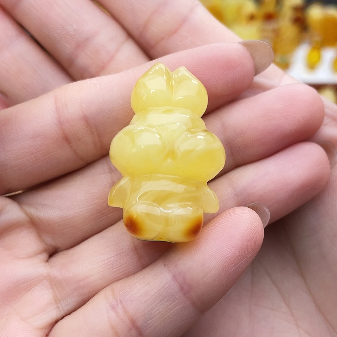 琥珀未镶嵌吊坠(不含链)