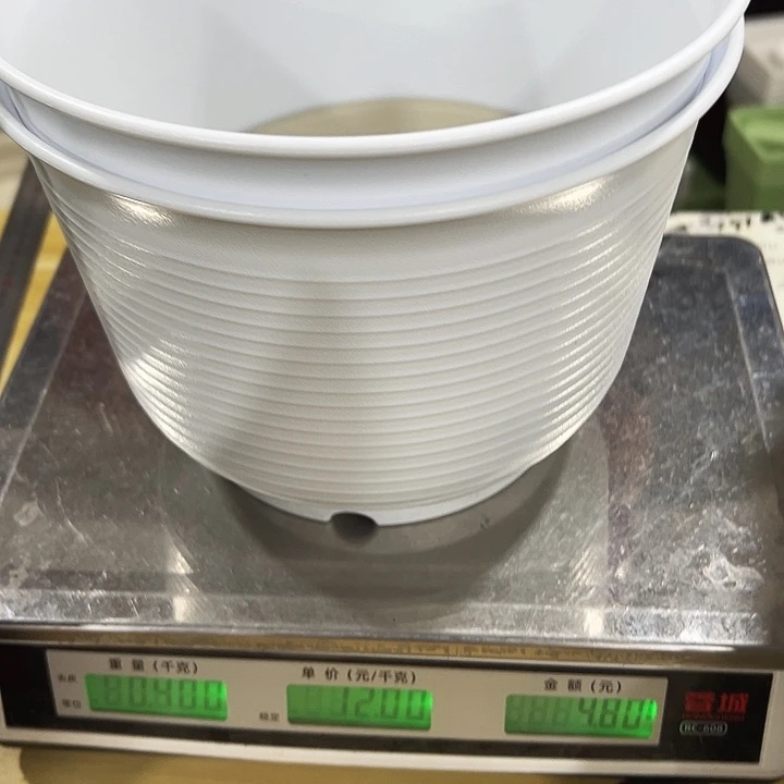 特价矮陶口24高17白色带托3只