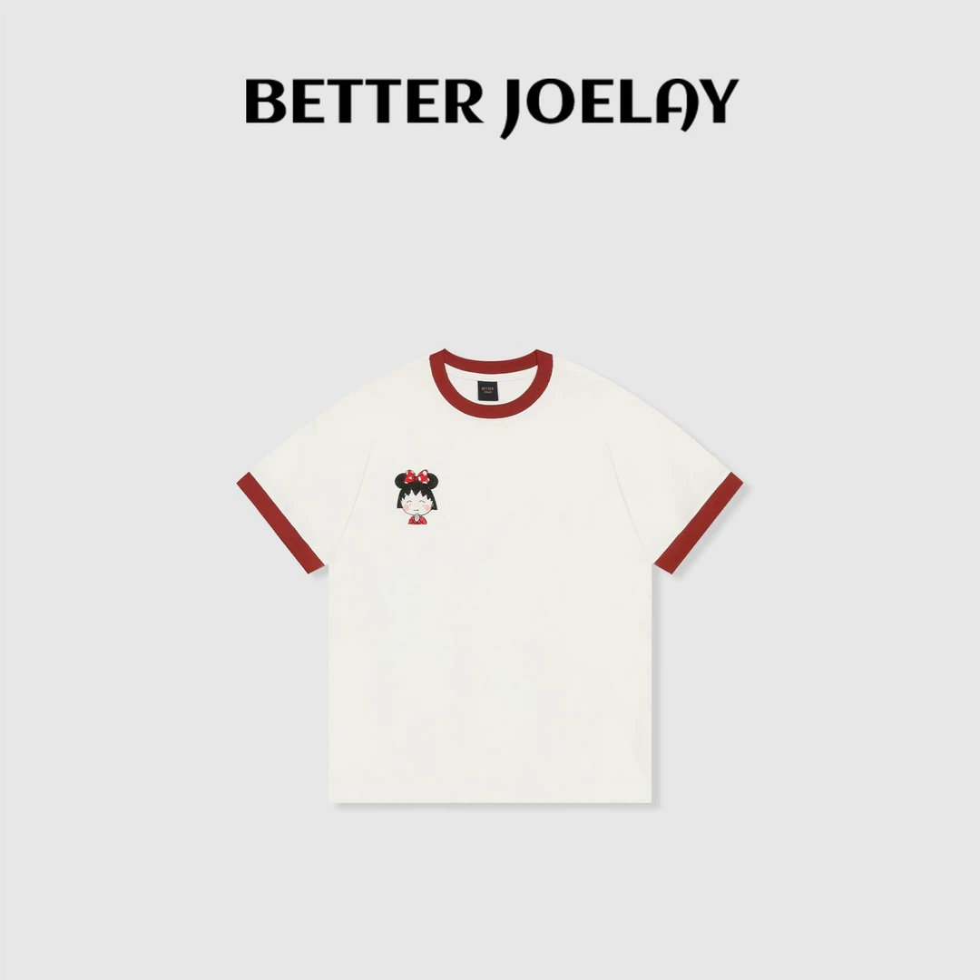 BETTER JOELAY -猫女郎【星星奶昔】百搭时尚微宽松短袖T恤KH1908