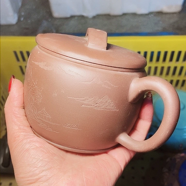 紫砂茶杯宜兴紫砂手工制作