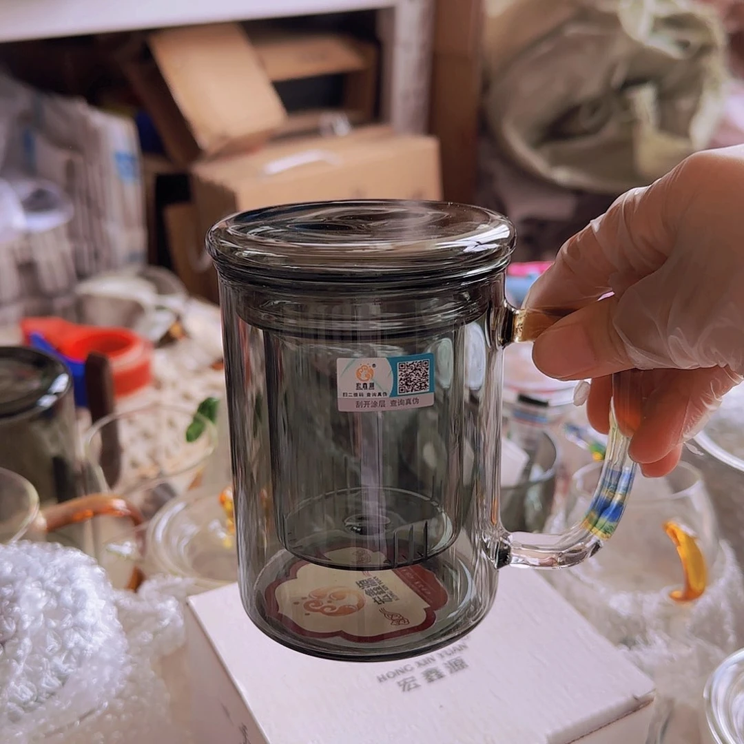 高硼硅玻璃茶水分离S406黑