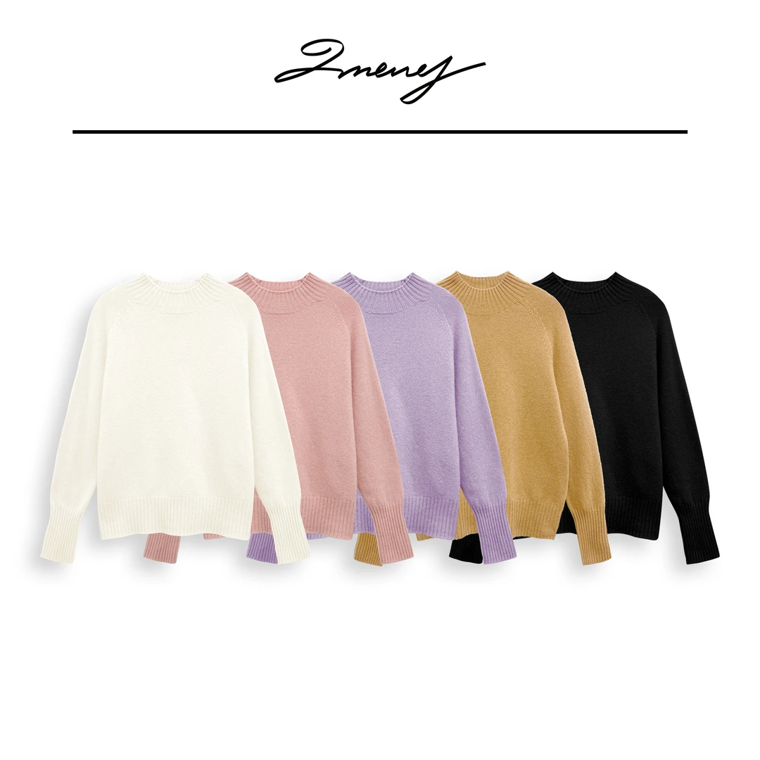 LMENY【清】半高领暖暖系列~无缝 一体全羊毛打底衫24CM041