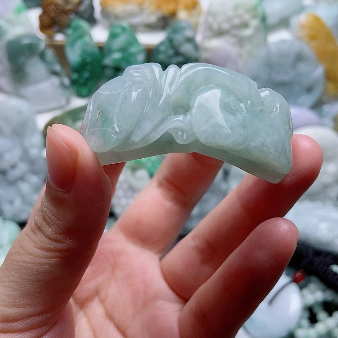 翡翠未镶嵌吊坠(不含链)1
