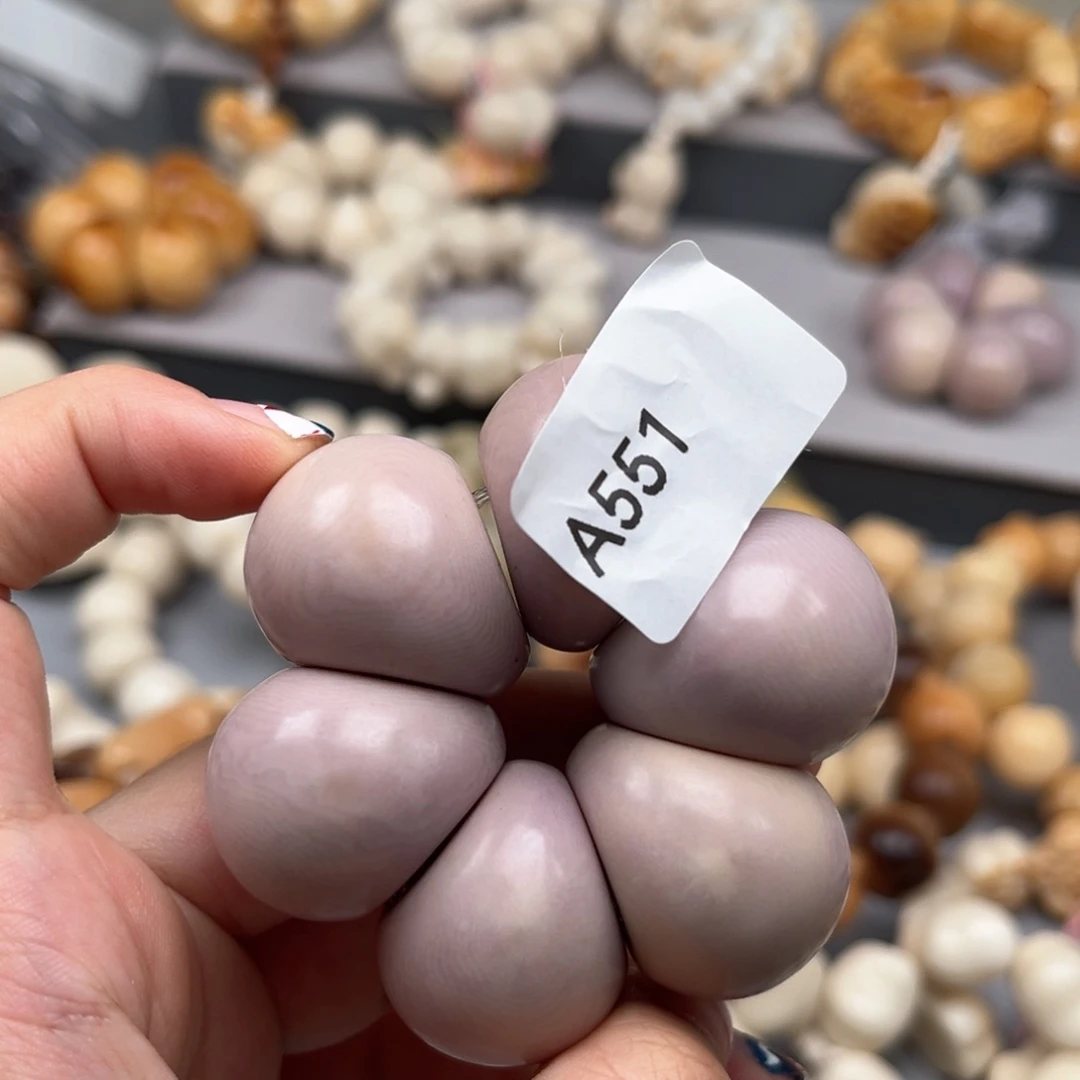 手串菩提根/象牙果羊**儿A551蒜瓣25-27瑕疵一串