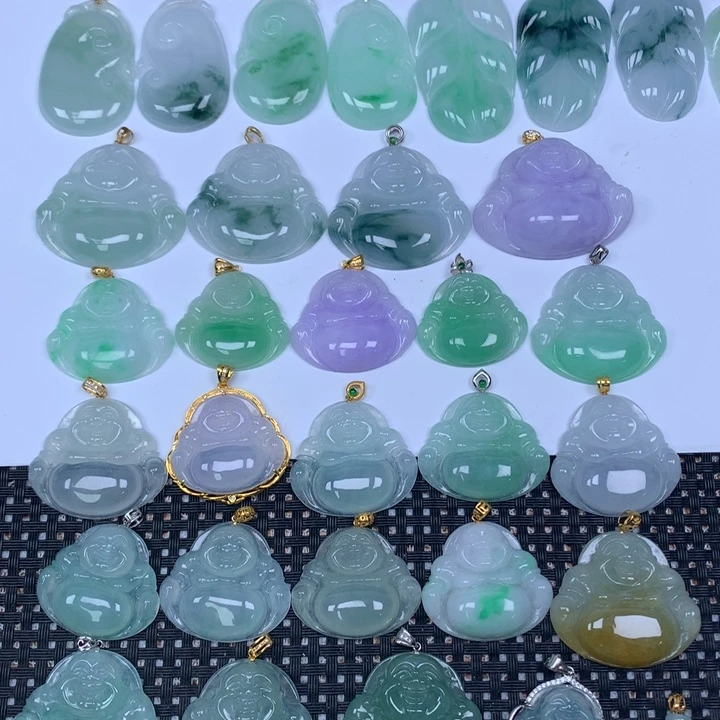 翡翠未镶嵌颈饰天然