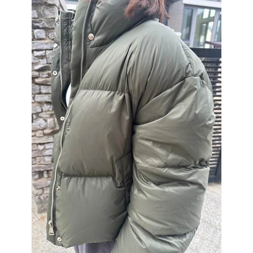 喜家外贸-欧洲站超洋气2024冬立领羽绒服女韩版外套