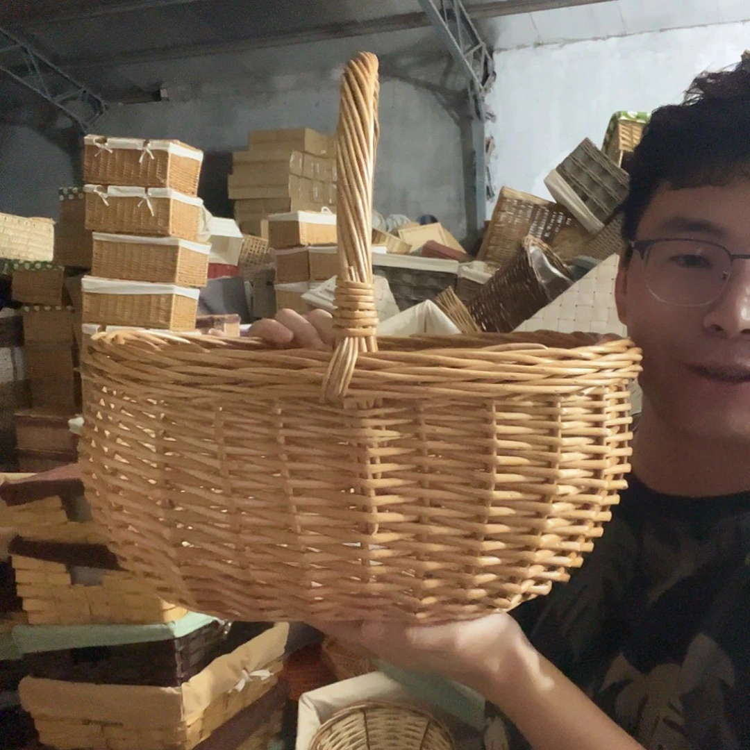 木150柳编手提篮购物篮