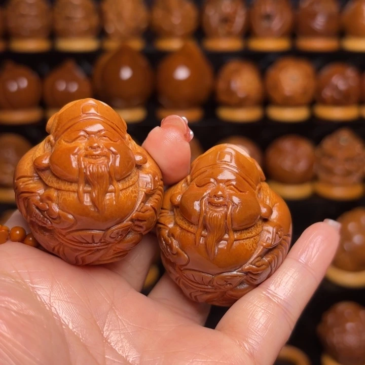 贪***色手串/手链橄榄核官帽财神39