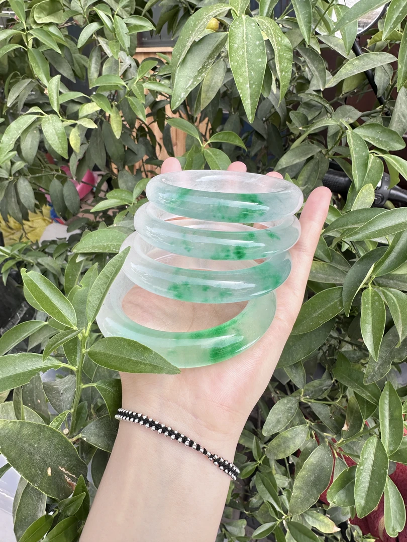 非金属珐琅手镯 冰透胖圆一口翠 娇娇专属手镯【高货冰冰翠】