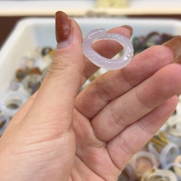 玛瑙/玉髓合金戒指97港16