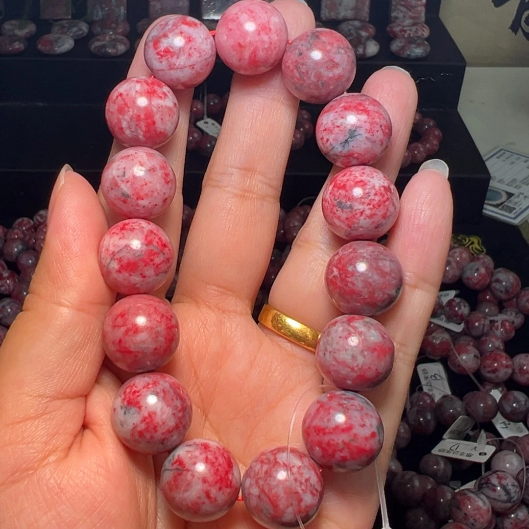小***乐天然辰砂原石手串