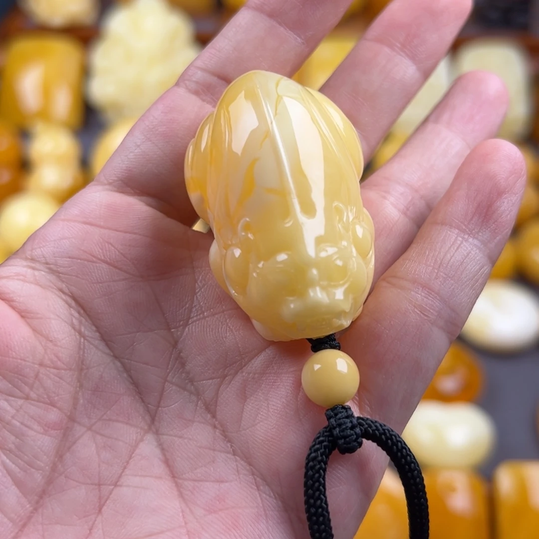 ，***，琥珀未镶嵌颈饰纯天然琥珀蜜蜡无优化