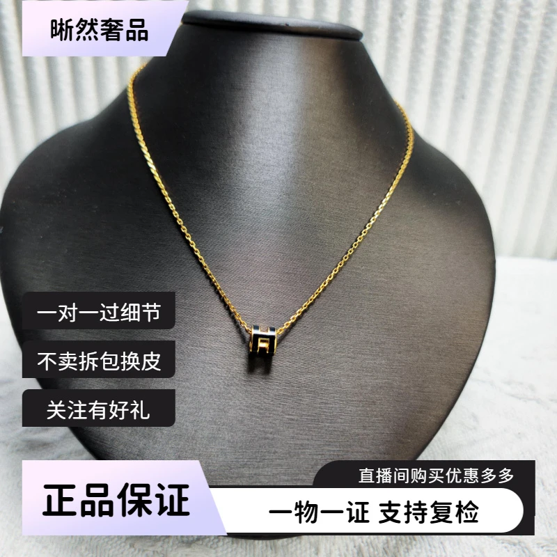 95新 Hermes/爱马仕 Hermes爱马仕 pop H mini 项链二奢饰品