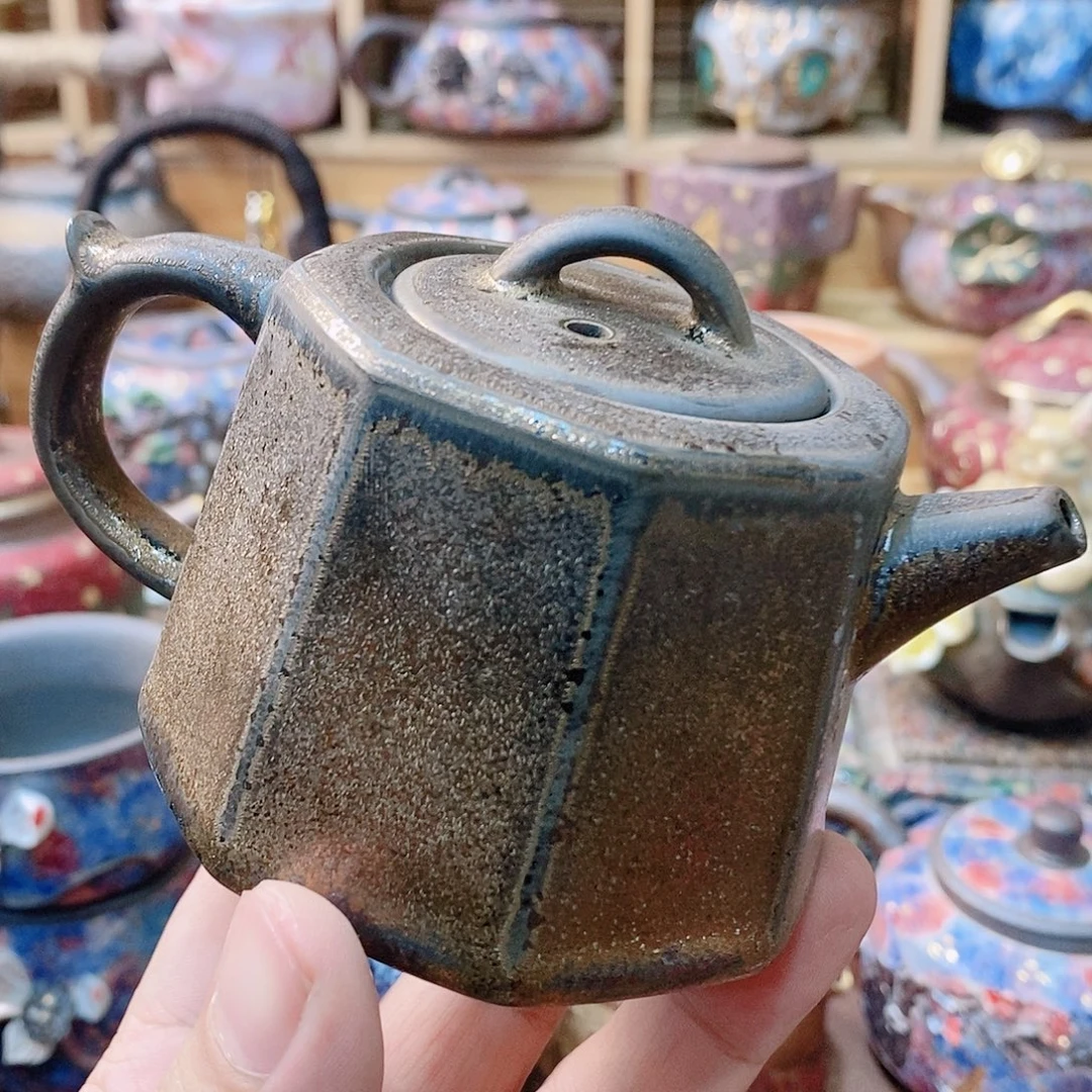 粗陶志野柴烧茶器