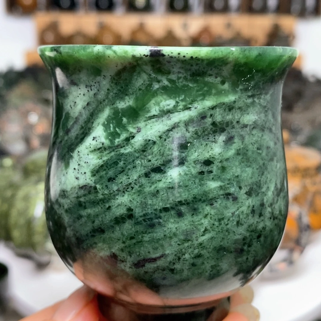 藏玉药王石福利款花瓶杯130cc