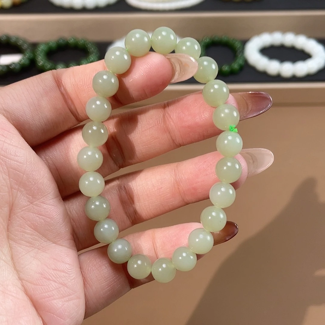 和田玉手链未镶嵌8.0