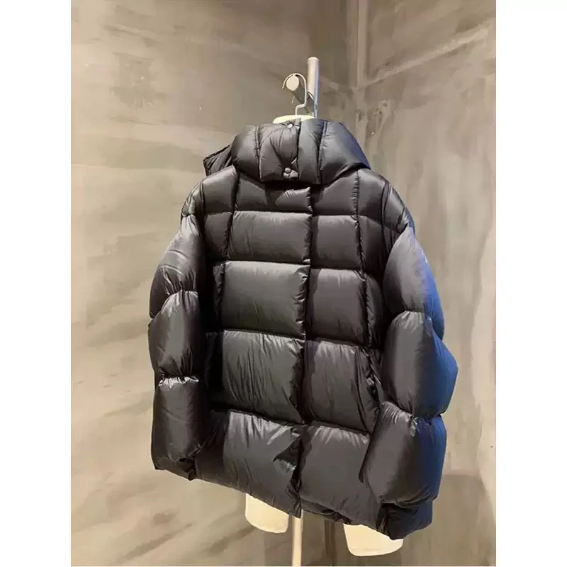 高端连帽中长款宽松加厚江南极寒外套女666