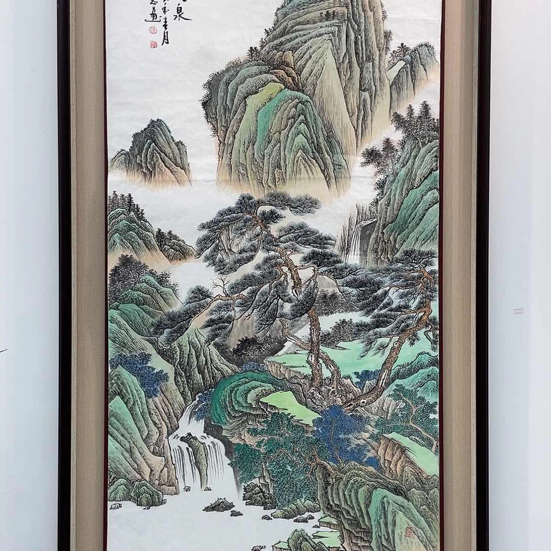 国画凌行志手绘作品