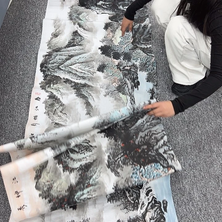 国画纯纯手绘字画教程分享