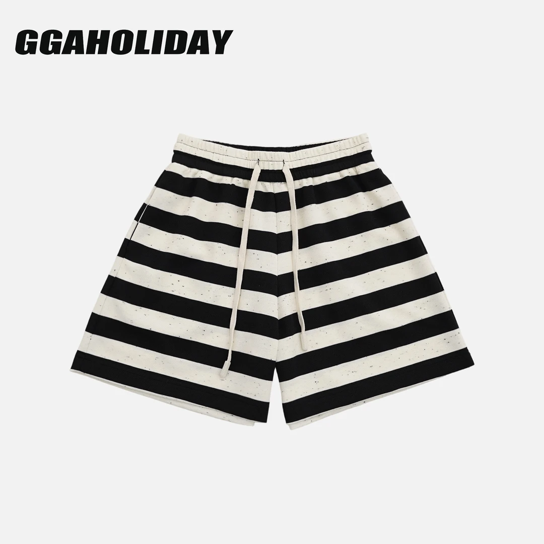 GG潮牌集合芯悟  时尚新款休闲运动潮流舒适条纹短裤 153005