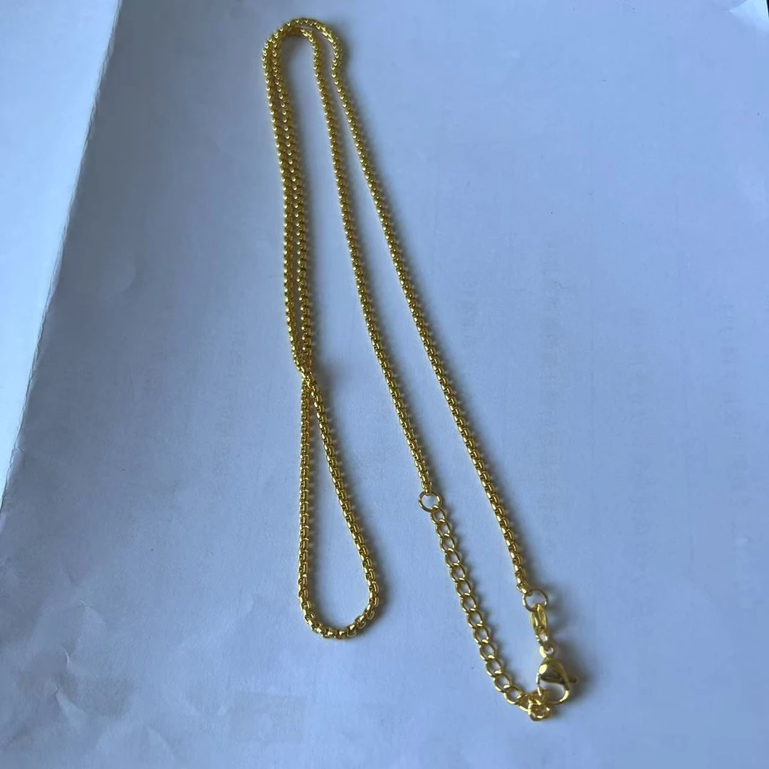臻选项链 经典百搭设计金色项链链子XK1