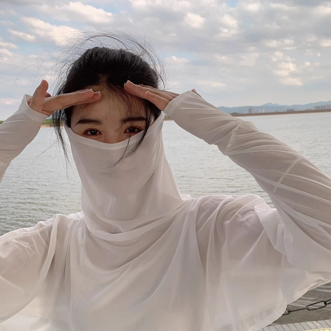 【防晒衣面罩一体】夏季透气薄款遮阳遮脸骑车外套时尚衣清凉舒适