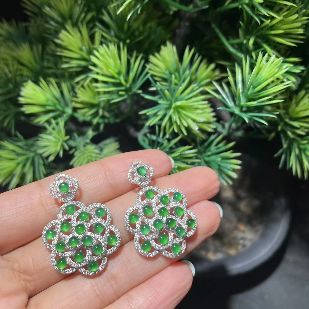 【玉经纶】20416/Q35-天然A货翡翠吊坠-多样性发其一