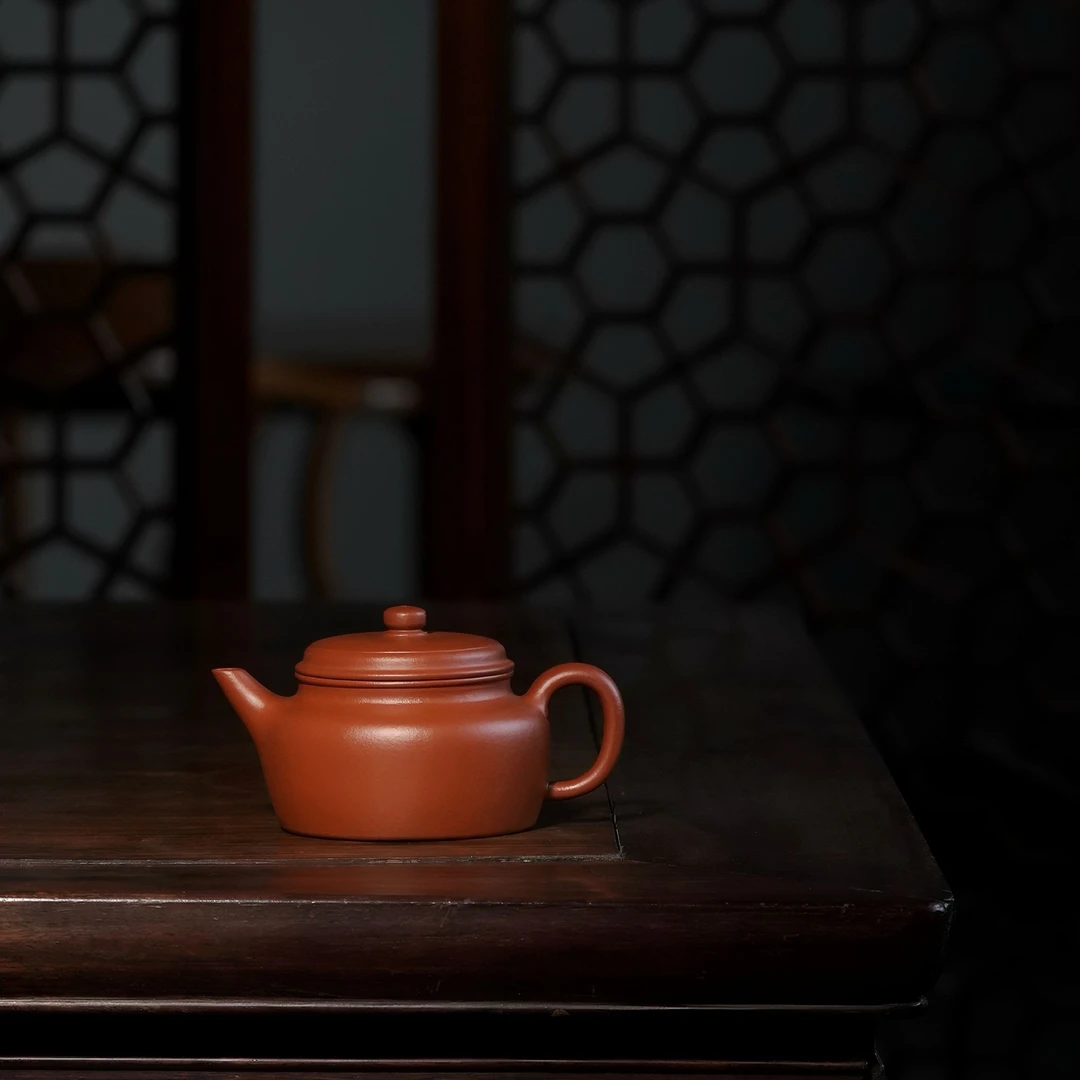 陶手-王星宇 《德钟》朱泥  130cc 紫砂壶 全手工制作 （吴界明徒弟）