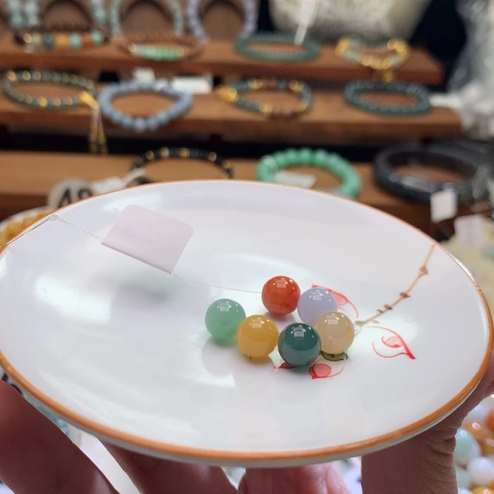 翡翠未镶嵌手链翡翠d51卡8