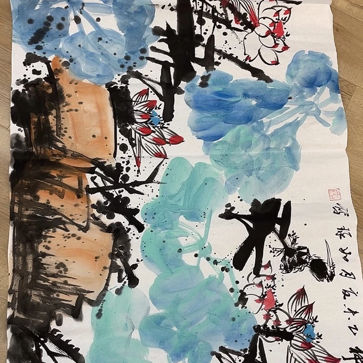 柔***和精品国画精品作品
