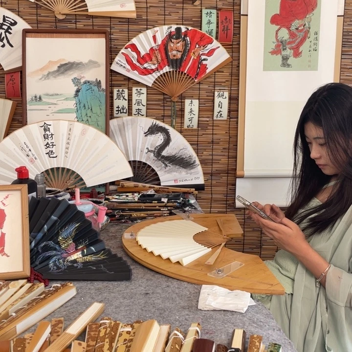 羽***8书法李老师9寸玉竹墨竹