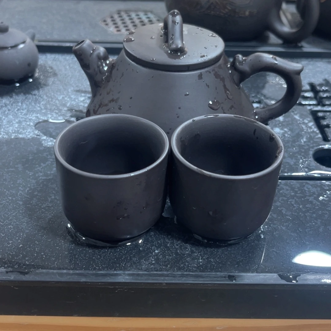 茶壶紫砂一壶2杯123