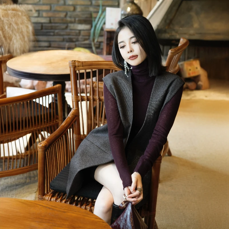 POPULARYW【鹭眠沙】Z·R上品屋 极简风设计感流苏大贴袋宽松马甲