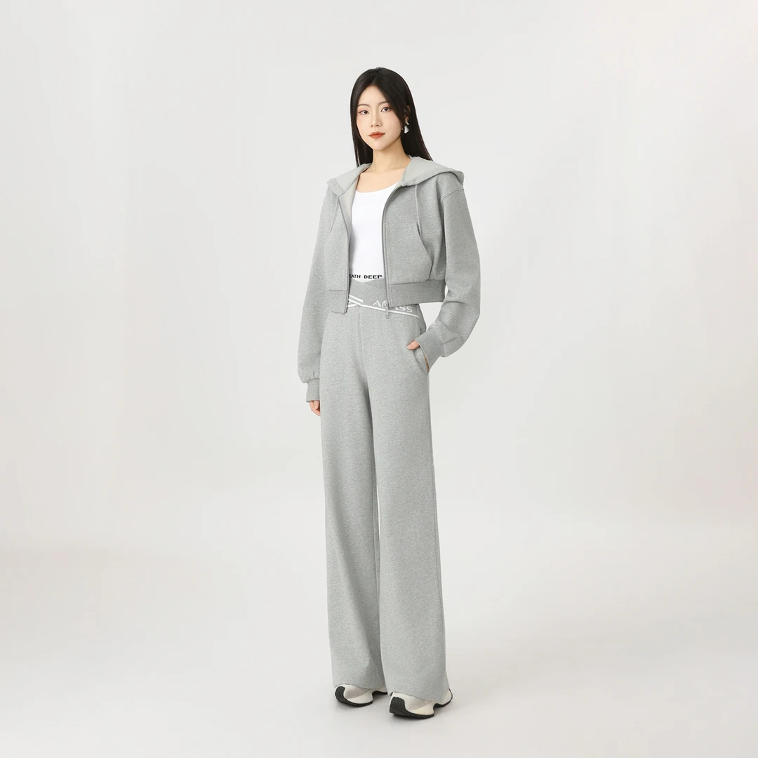 AMASS/阿玛施新款时髦显瘦百搭宽松舒适居家宽腿休闲裤女5100423