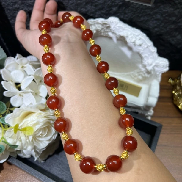 【晶澜月】C433【svip私人定制版】天然玛瑙项链多样性发其一