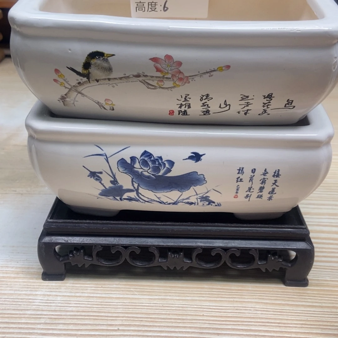 瓷片陶瓷花盆陶瓷艺术