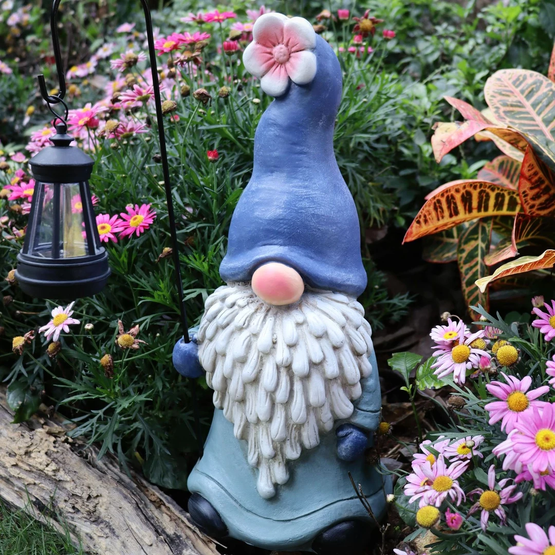 花园民宿庭院阳台摆件创意可爱轻奢风装饰摆件太阳能灯氛围感摆件