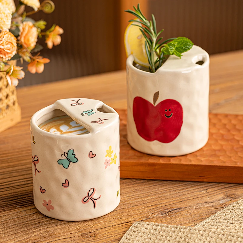 【设计师款口杯】创意马克杯卡通风小众独家设计易清洗咖啡杯礼物