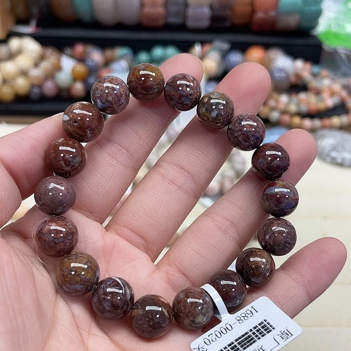 未镶嵌手串硅化珊瑚（珊瑚玉）莲***澜779