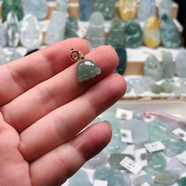吊坠(不含链)未镶嵌翡翠85小脚丫