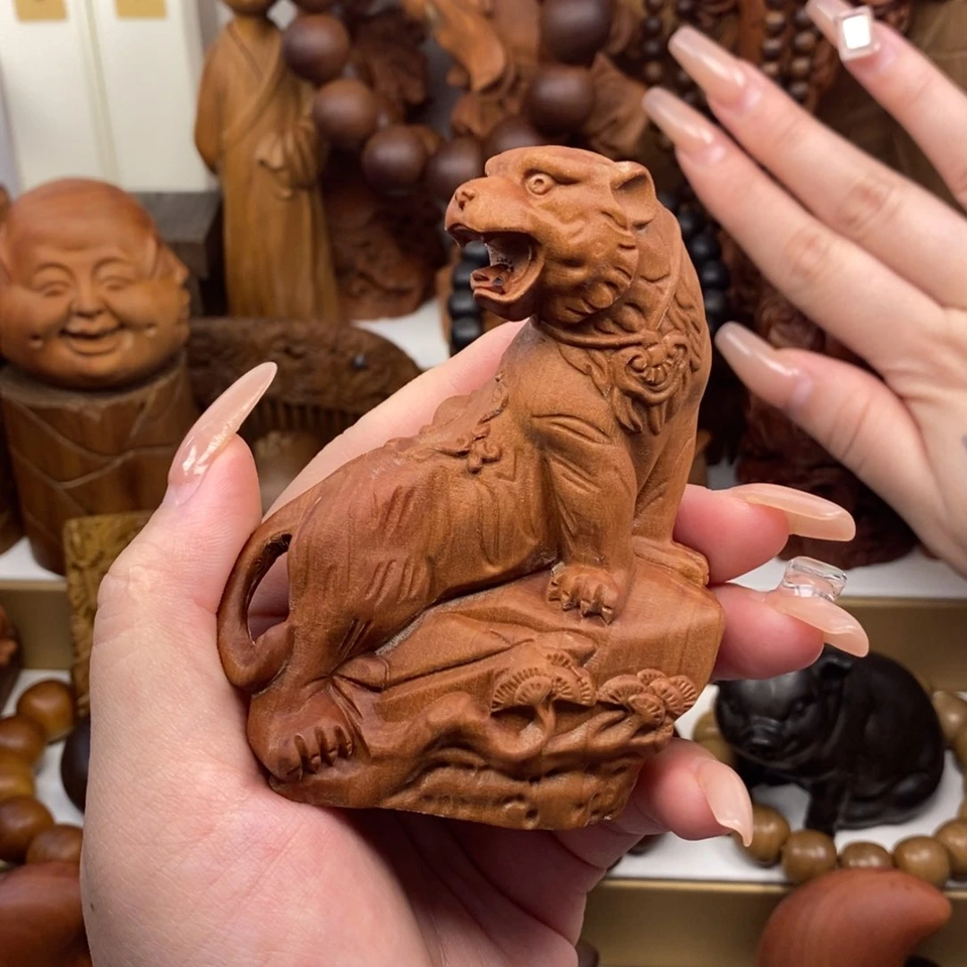 檀香木手串/手链老山檀红肉老虎摆件奶香