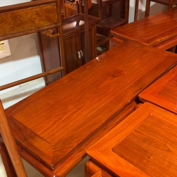 贵***星成套家具紫檀木类缅甸花梨木3件套